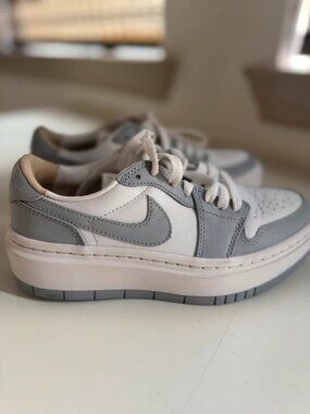 Nike Air Jordan 1 Elevate Low White Wolf Grey DH7004-100 Women's 6